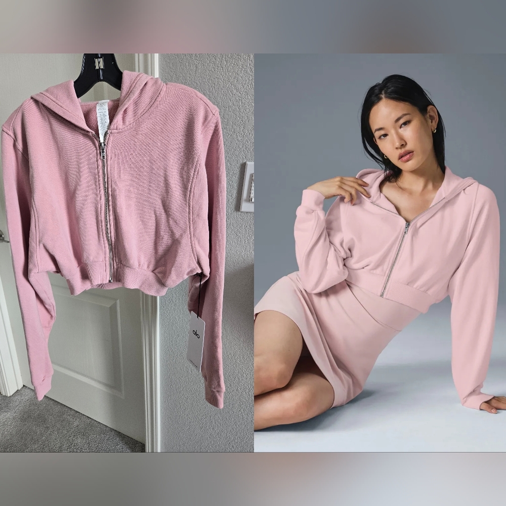 NWT Alo Sweet Escape Zip UP Hoodie
